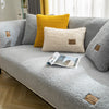 Modern Solid Color Winter Lamb Wool Sofa