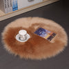 Hair Plush  Wool Round Bedroom Carpets
