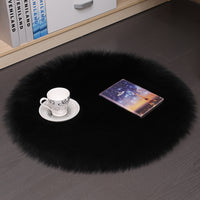 Hair Plush  Wool Round Bedroom Carpets