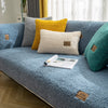 Modern Solid Color Winter Lamb Wool Sofa